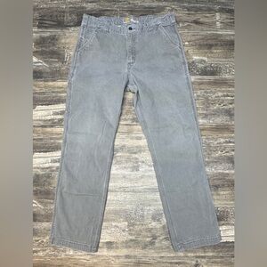 Carhartt Pants - Gray - Relaxed Fit Work Pants Utility Carpenter 36x32 - GUC